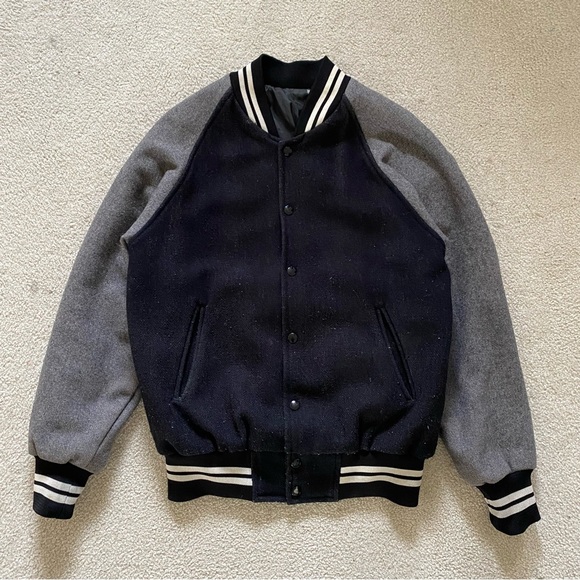 Vintage Wool Blend Varsity Jacket - Picture 1 of 8